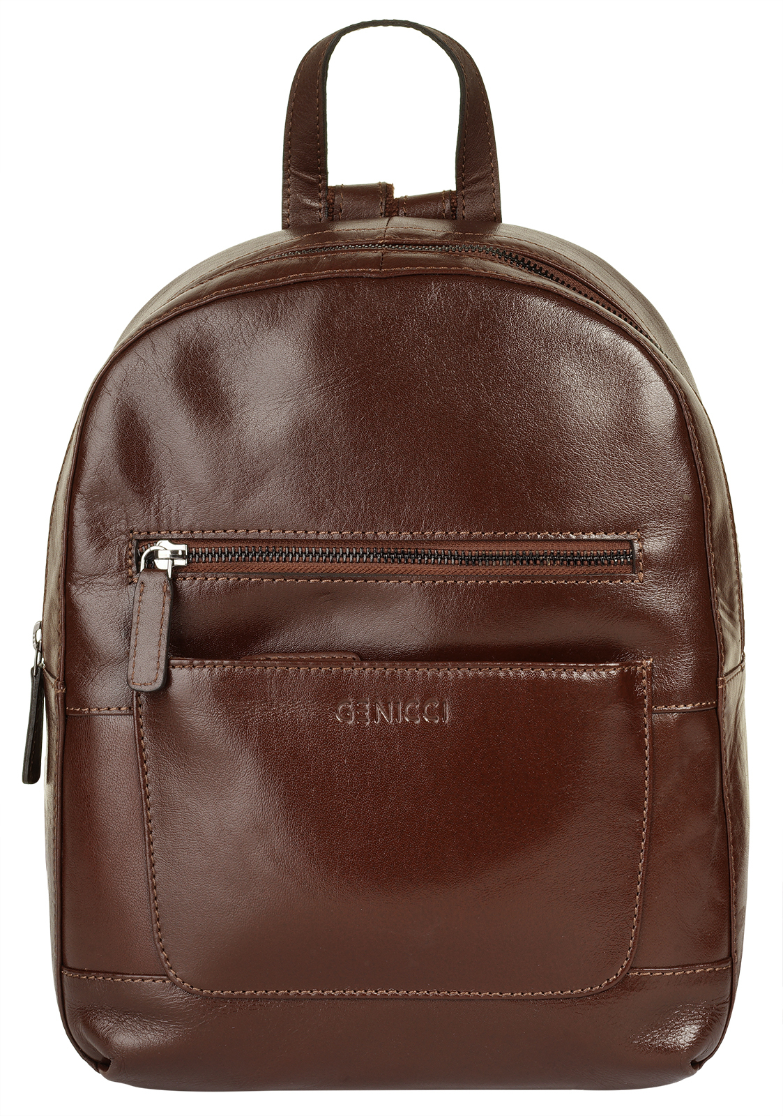Cityrucksack, echt Leder