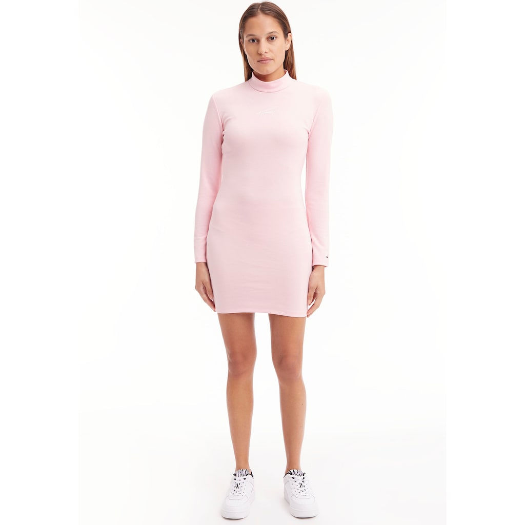 Tommy Jeans Jerseykleid TJW MOCK NECK SIGNATURE BODYCON mit Tommy Jeans Signature-Stickerei Tommy Jeans Jerseykleid TJW MOCK NECK SIGNATURE BODYCON mit Tommy Jeans Signature-Stickerei