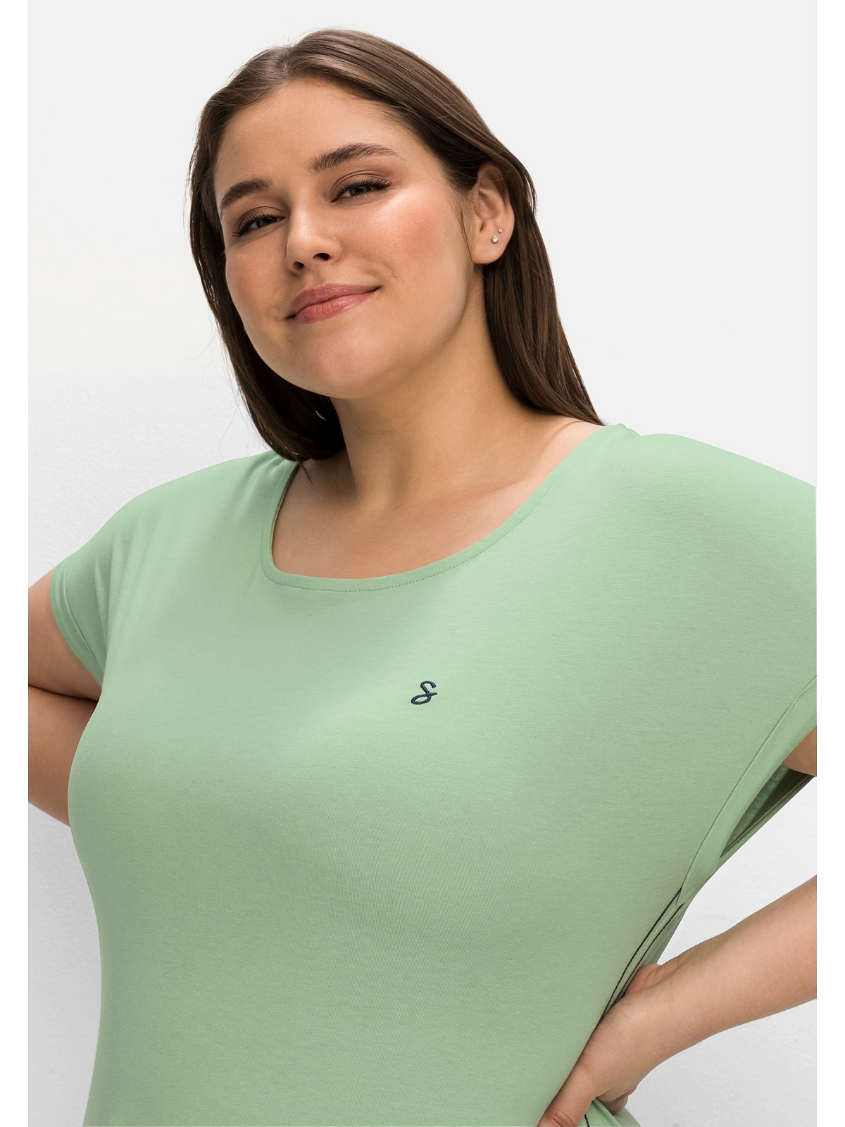 Sheego T-Shirt »Große Größen«, aus Baumwoll-Modal-Mix shoppen
