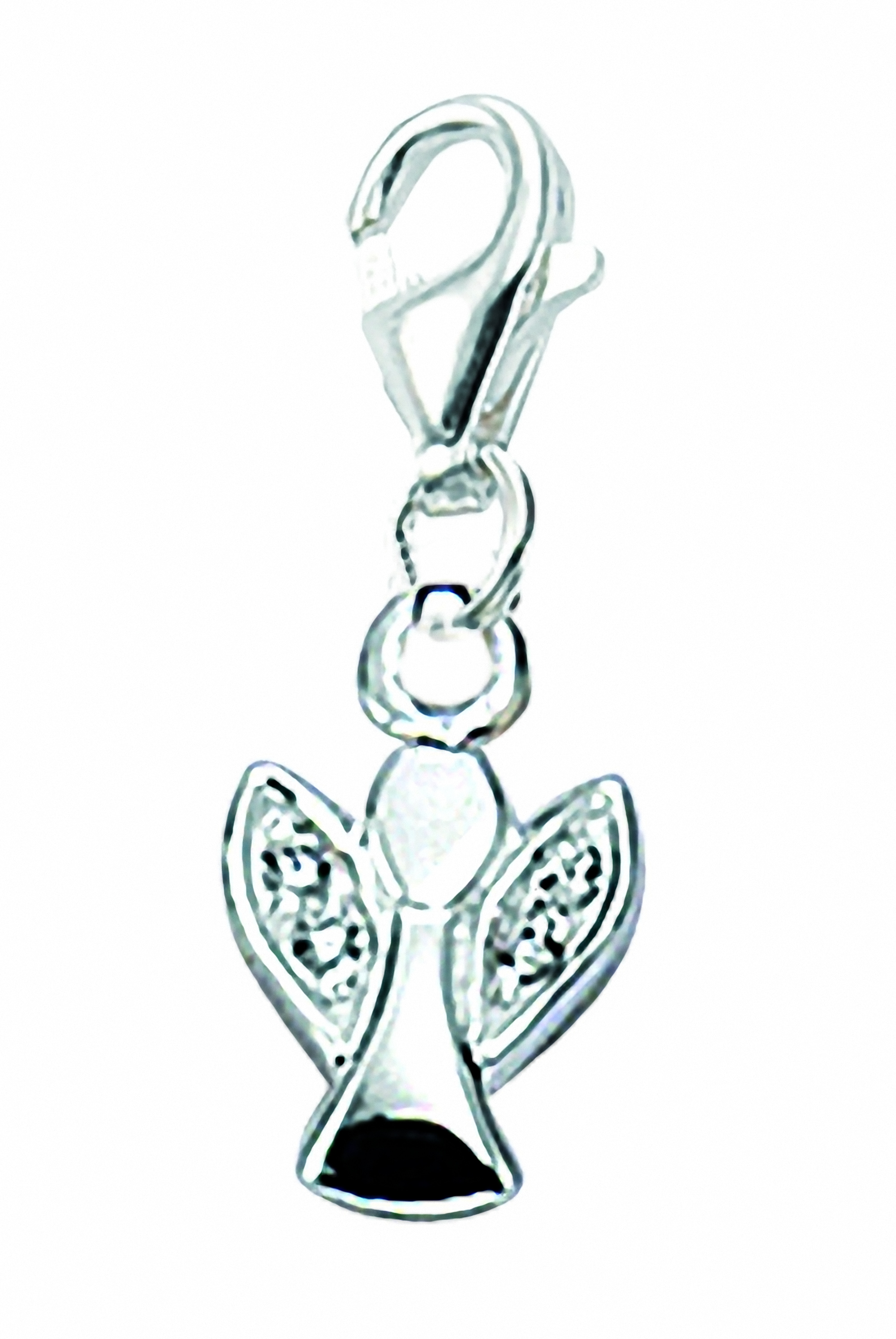 mit Charms mit Zirkonia Silber Damen für Sterling Anhänger 925 Engel 925 Zirkonia Adelia´s Charm-Einhänger Silber Silberschmuck