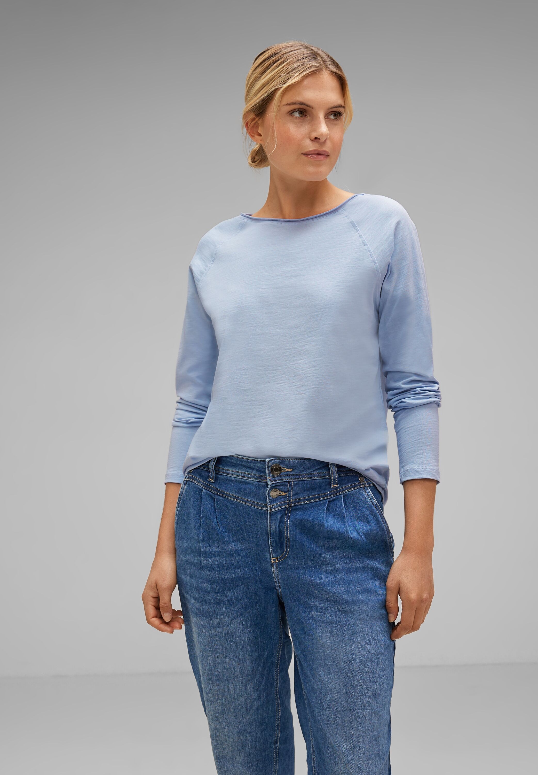 Langarmshirt, STREET Baumwolle aus walking online reiner I\'m | kaufen ONE
