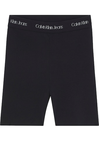 Calvin Klein Jeans Radlerhose »INTARSIA KNITTED CYCLING SHORTS«, mit CK-Stickereien... kaufen