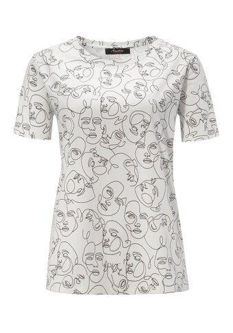 Aniston CASUAL T-Shirt, mit abstrakten Gesichtern bedruckt kaufen
