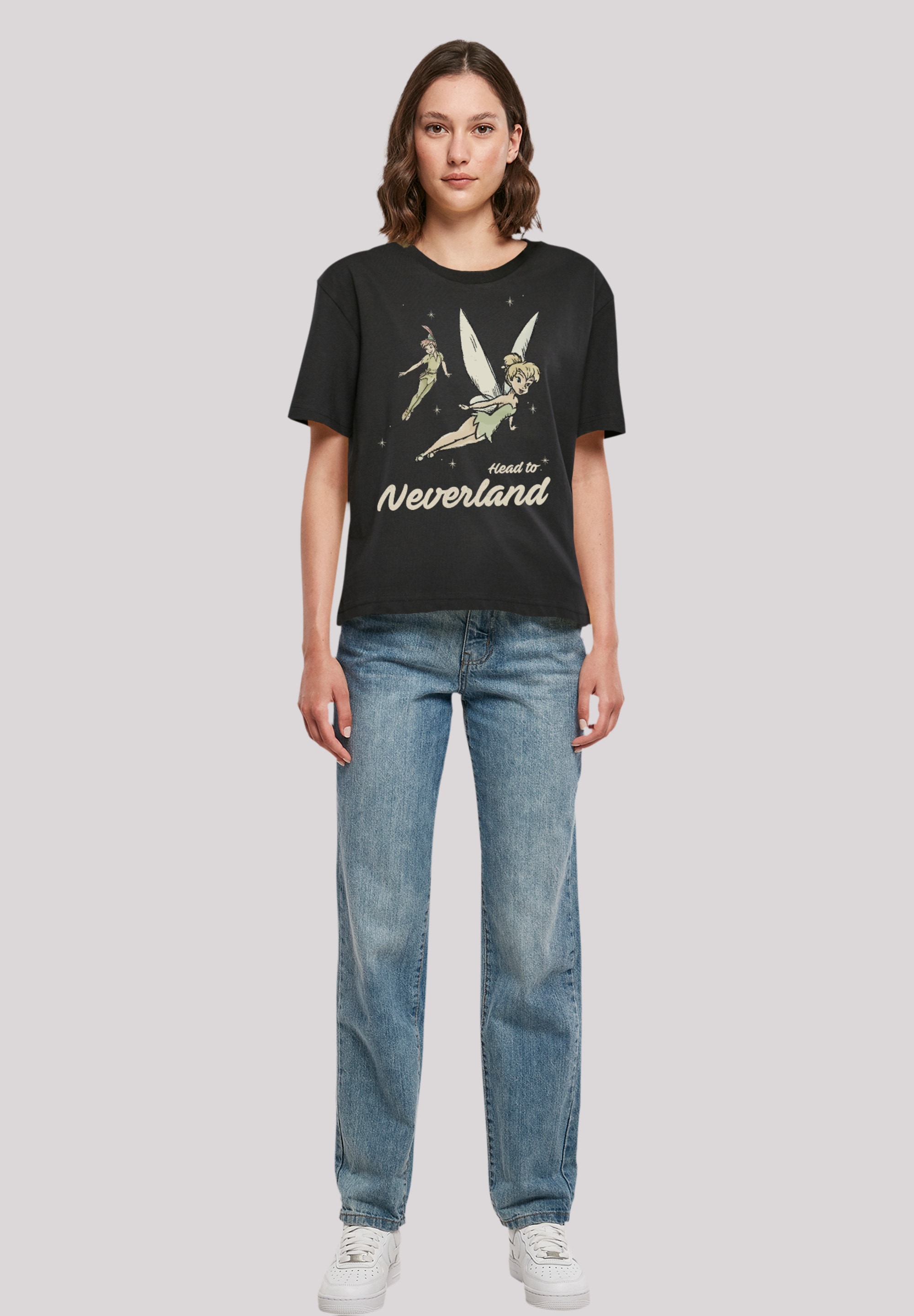 F4NT4STIC T-Shirt »Disney Peter Pan Head To Neverland«, Premium Qualität |  I'm walking