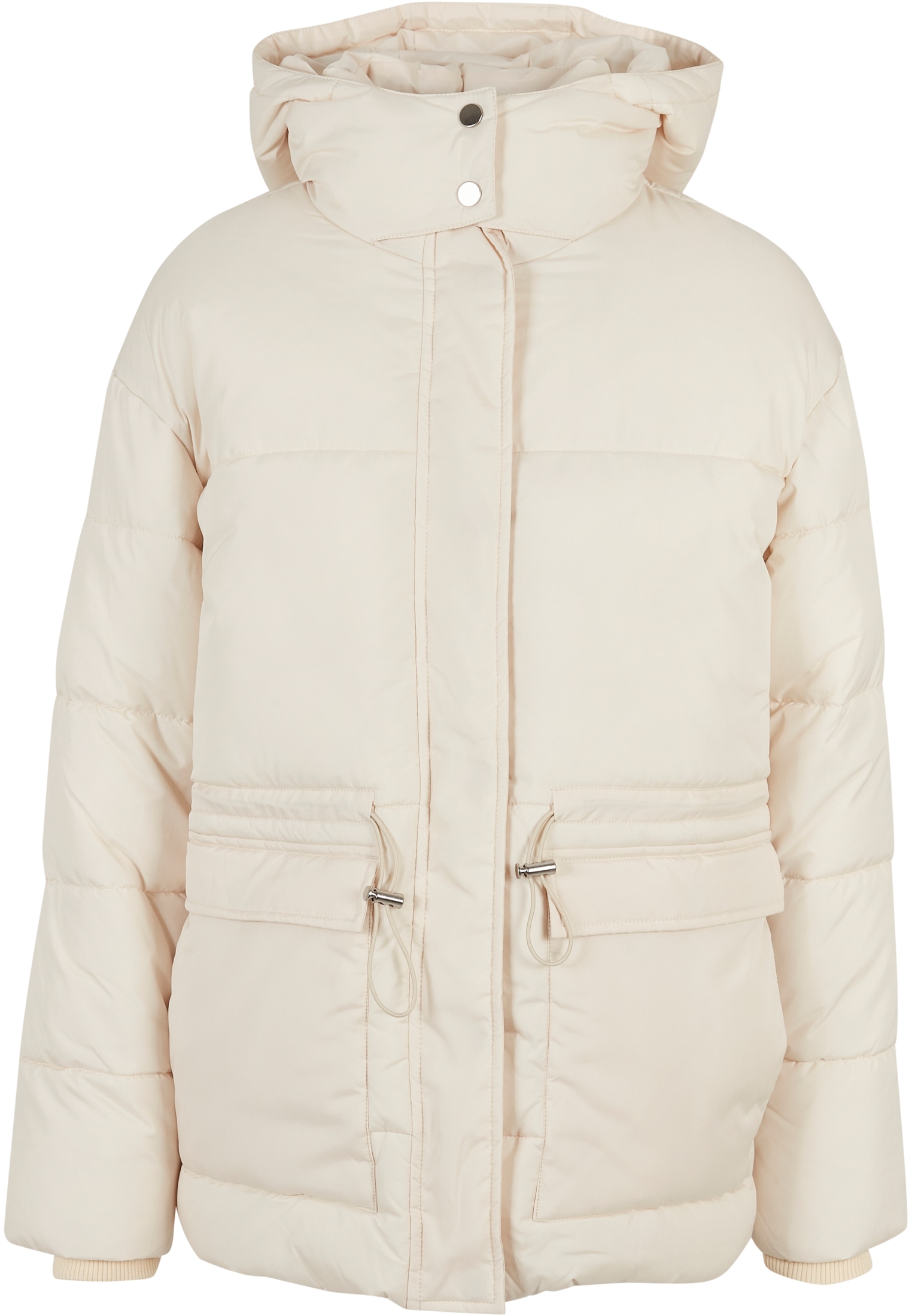 URBAN CLASSICS Winterjacke »Damen Ladies Waisted Puffer Jacket«, (1 St.),  ohne Kapuze bestellen | I\'m walking