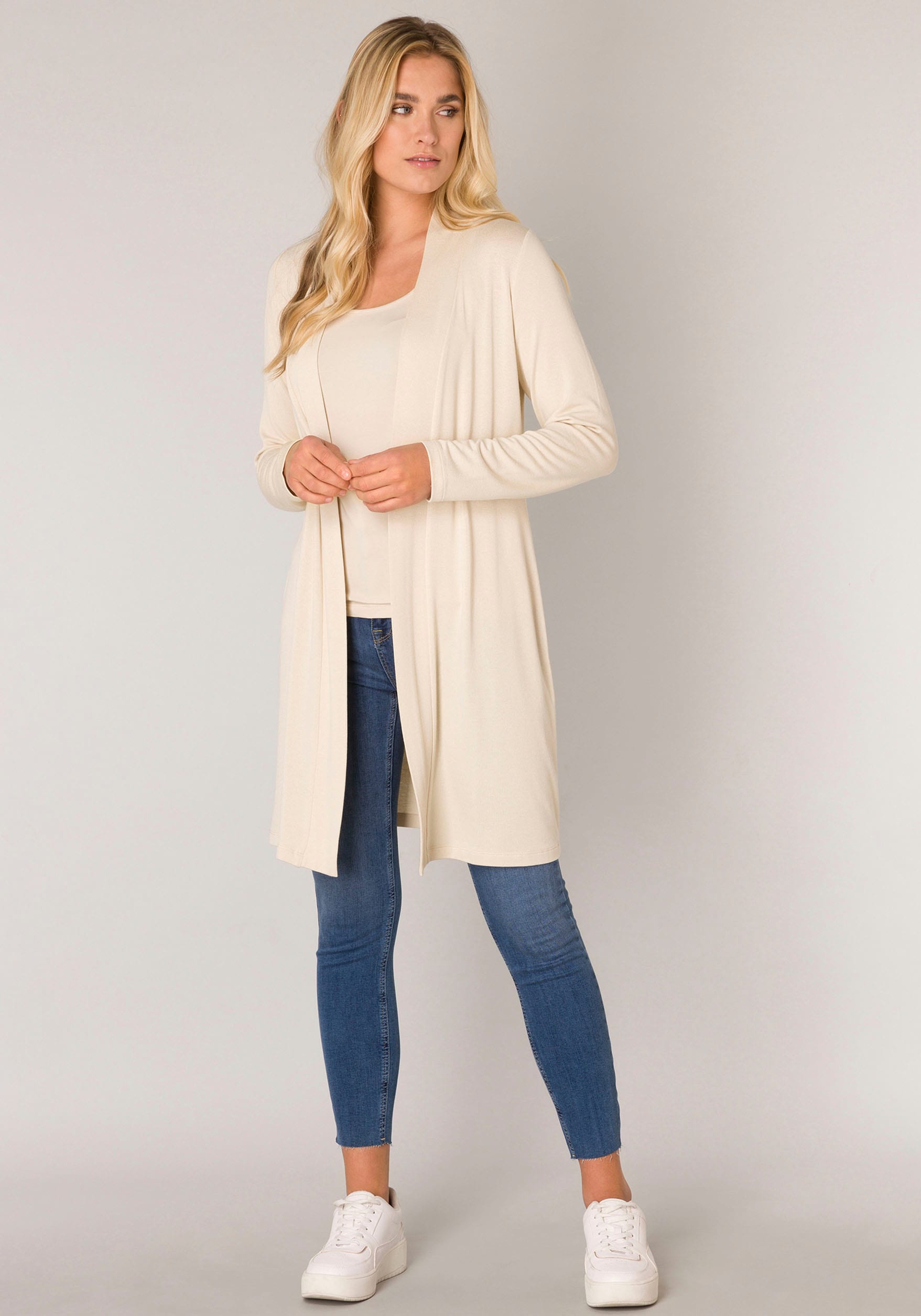 Base Level Longstrickjacke »Yayla Long«, Bequem und lang geschnitten kaufen