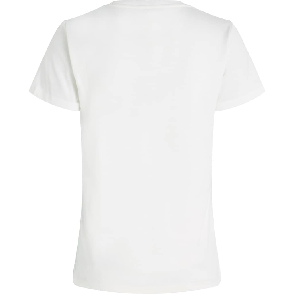 Tommy Hilfiger Curve V-Shirt »CRV SLIM CODY RIB V-NECK SS«, aus reiner Bio-Baumwolle