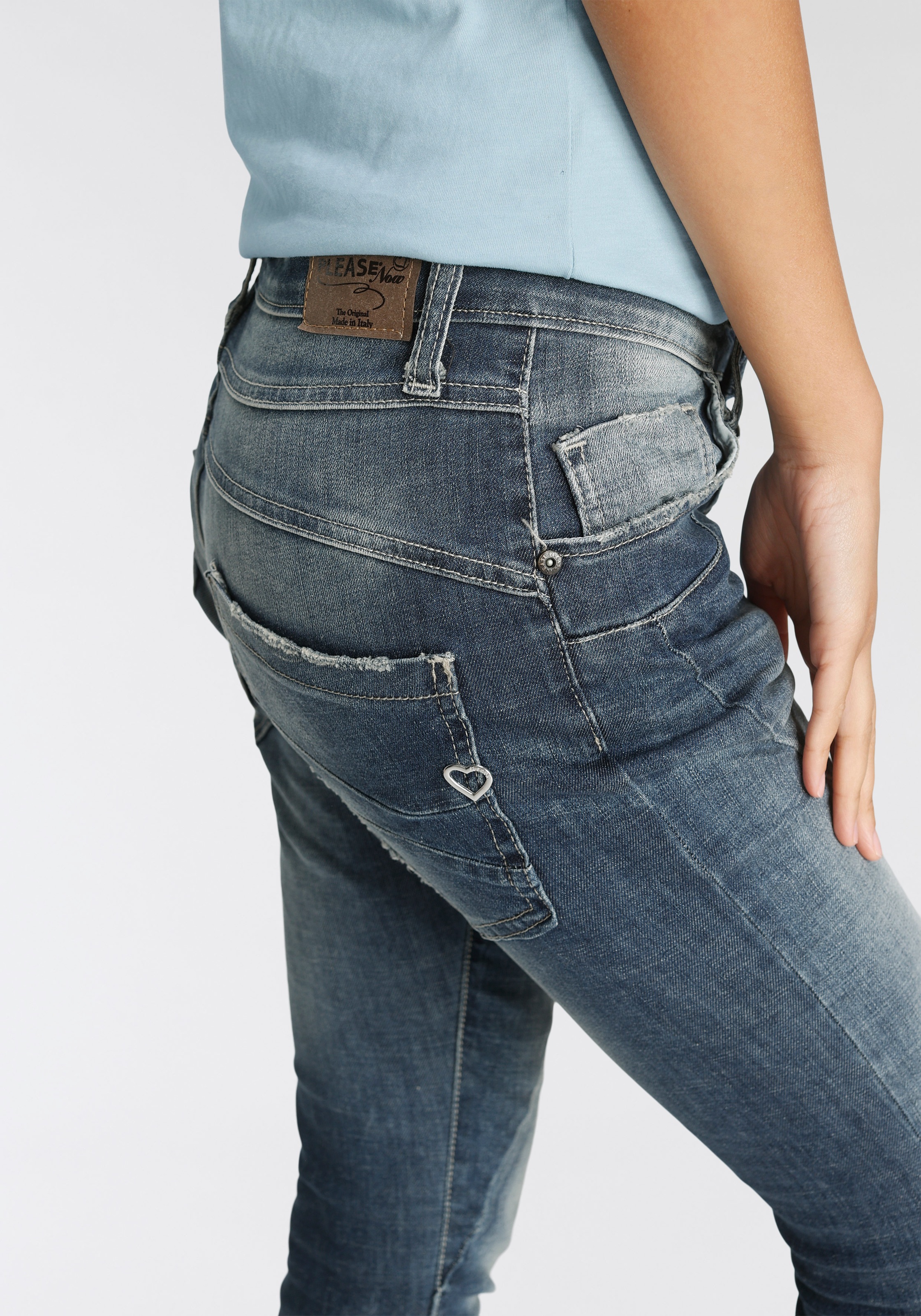 »P I\'m walking Effekt leichtem Please kaufen mit Destroyed Boyfriend-Jeans | Jeans 78A«,