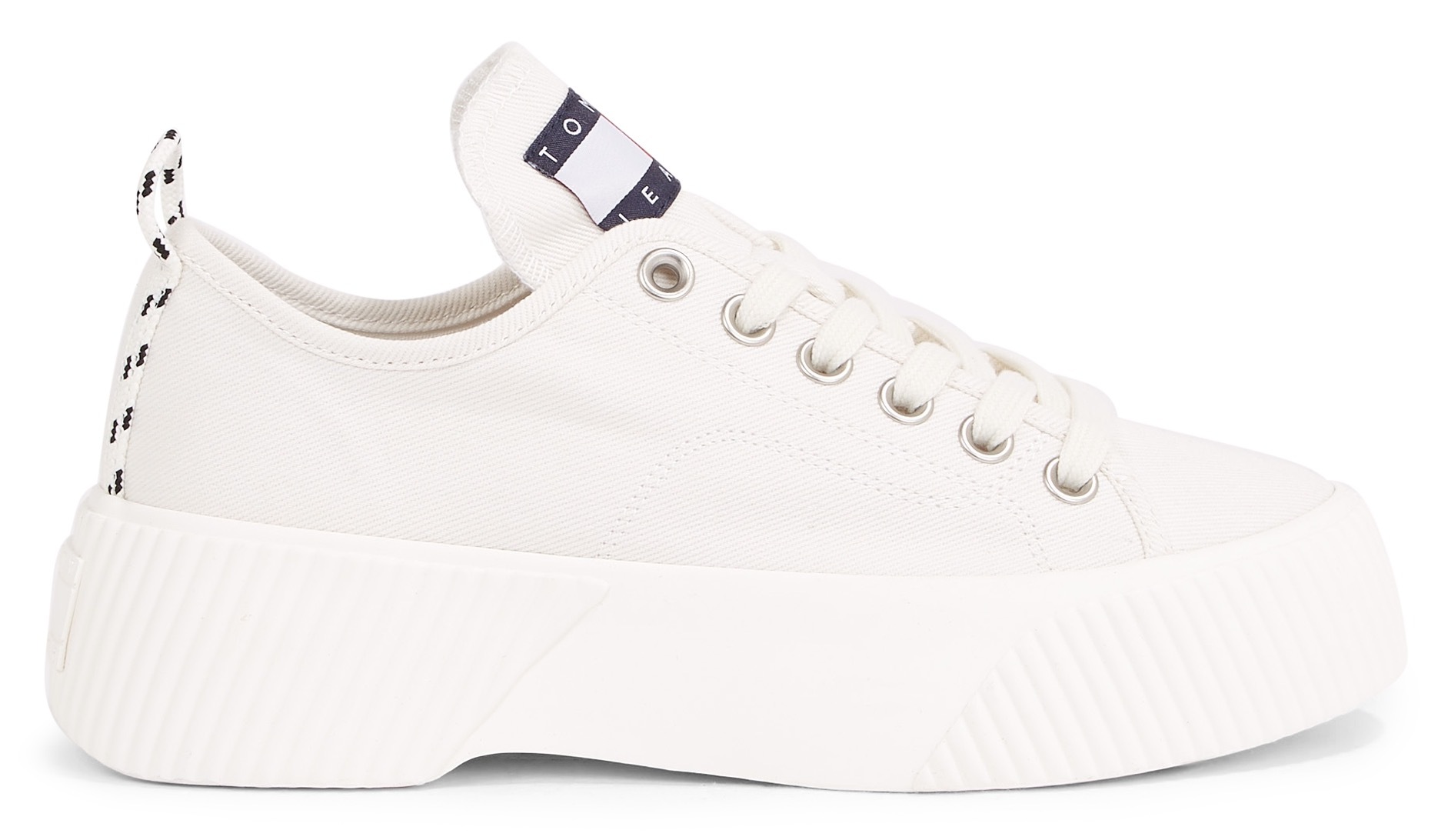 Tommy Jeans Plateausneaker TJW VULC PLAT. LC DENIM mit Logo-Aufnäher