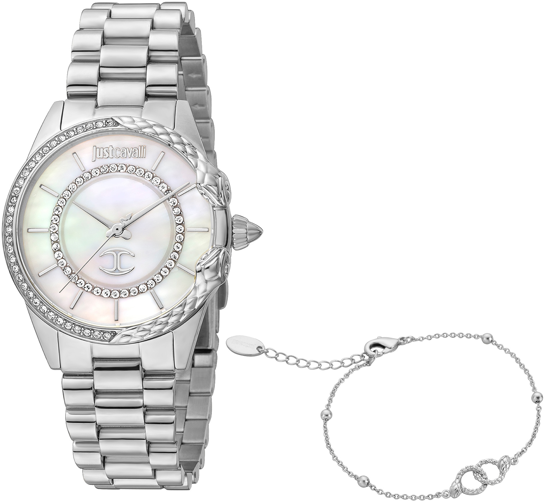 Just Cavalli Time Quarzuhr »Set Catena, JC1L095M0245«, (Set, 2 tlg., Uhr mit passendem... kaufen
