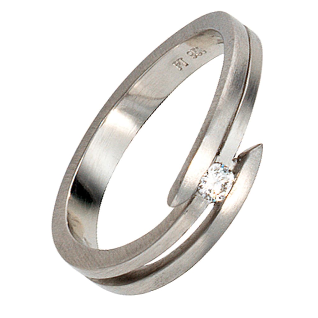 JOBO Fingerring Diamant-Ring 0 09 ct. 950 Platin