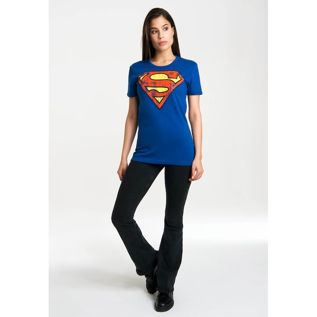 LOGOSHIRT T-Shirt »Superman-Logo«, mit lizenzierten Originaldesign online