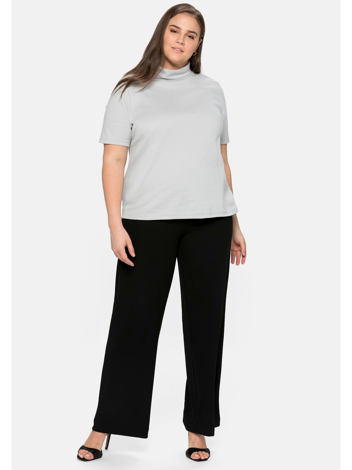 Sheego T-Shirt »Große Größen«, mit Stehkragen, in leichter A-Linie kaufen |  I\'m walking