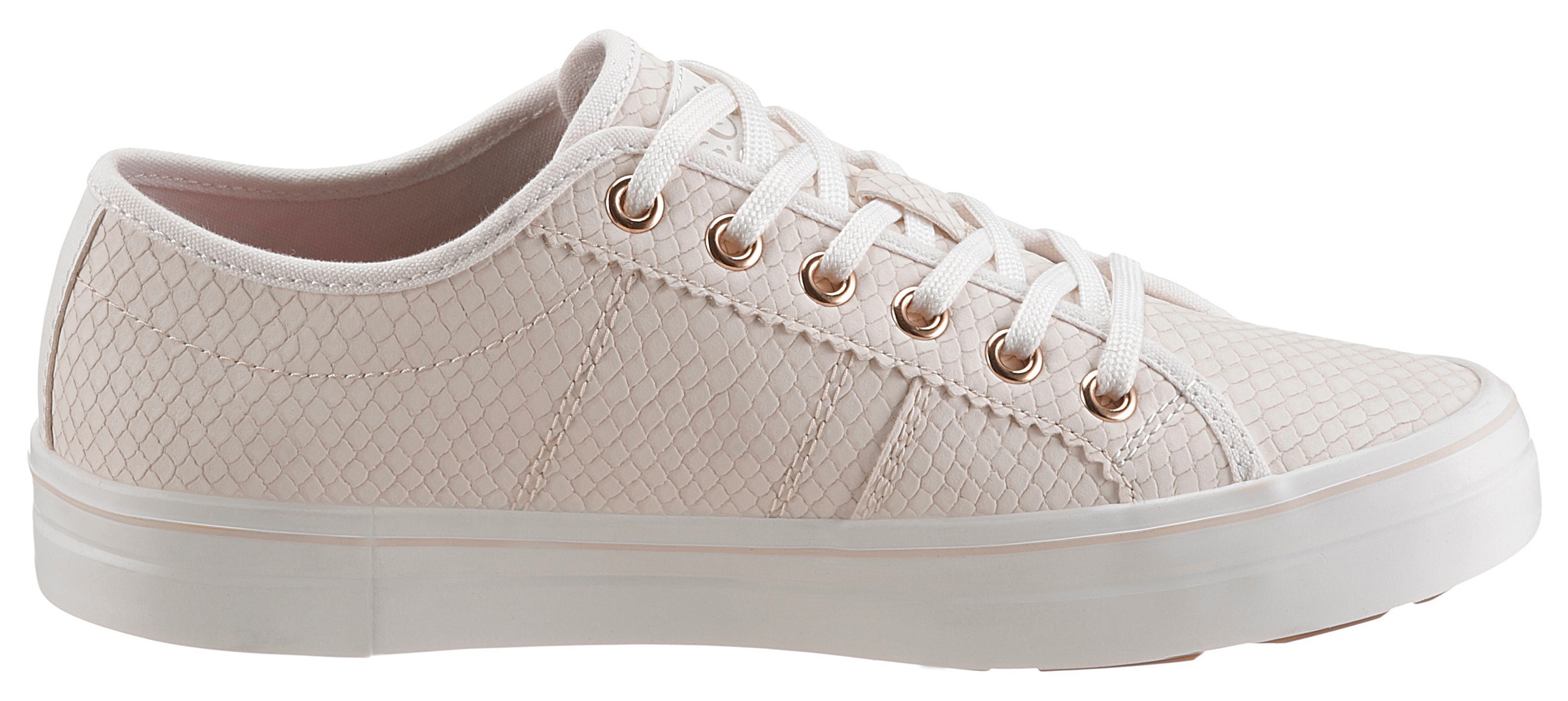 s.Oliver Plateausneaker »SNAKE«, in angesagter Reptilprägung