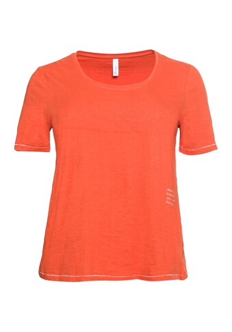 Sheego T-Shirt »sheego Shirt«, mit silberfarbenen Ziernähten kaufen