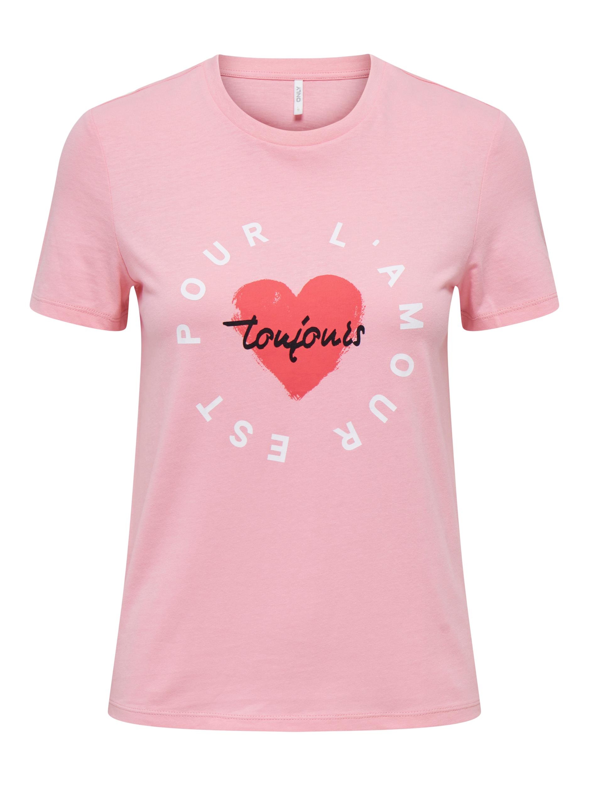 ONLY Kurzarmshirt »ONLBENJI REG S/S HEART TOP BOX JRS« kaufen