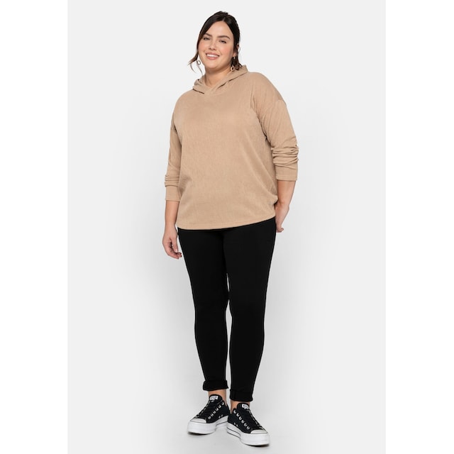 Sheego Langarmshirt »Große Größen«, aus strukturierter Shirtware online