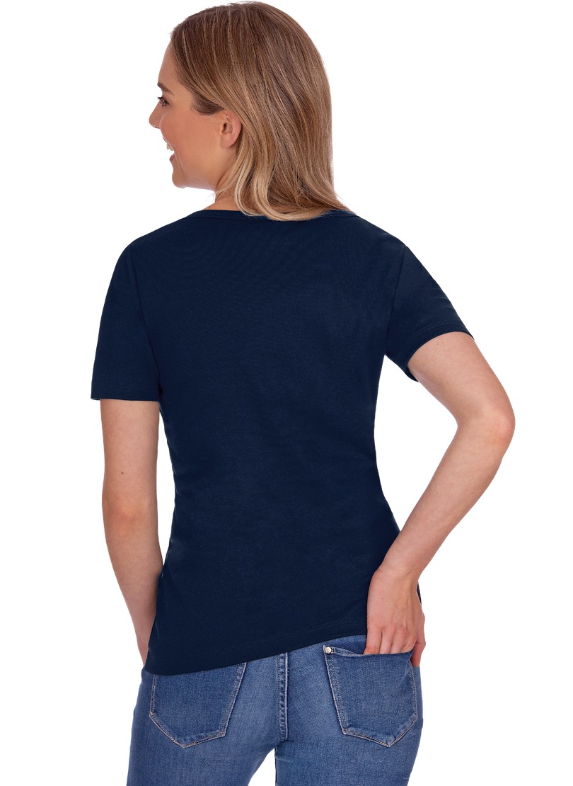 Baumwolle/Elastan« V-Shirt Trigema T-Shirt »TRIGEMA online aus