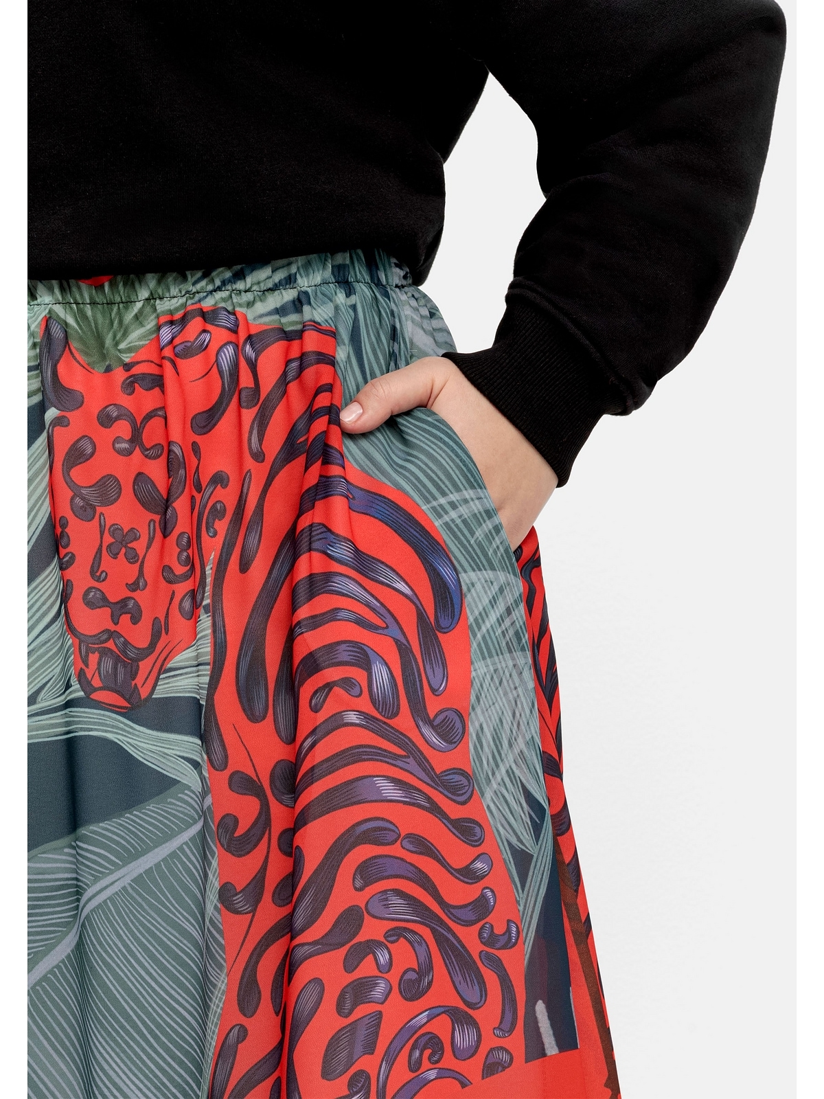 Sheego Maxirock Große Größen in leicht ausgestellter Form | Röcke