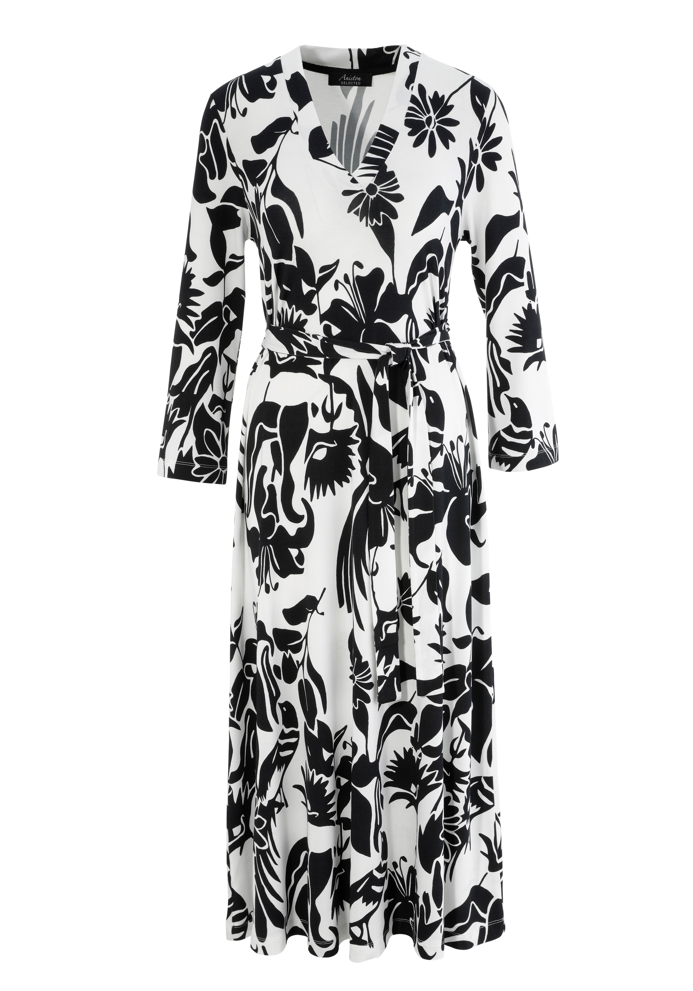 Aniston SELECTED Midikleid, mit etwas weiteren 3/4-Ärmeln - NEUE KOLLEKTION kaufen