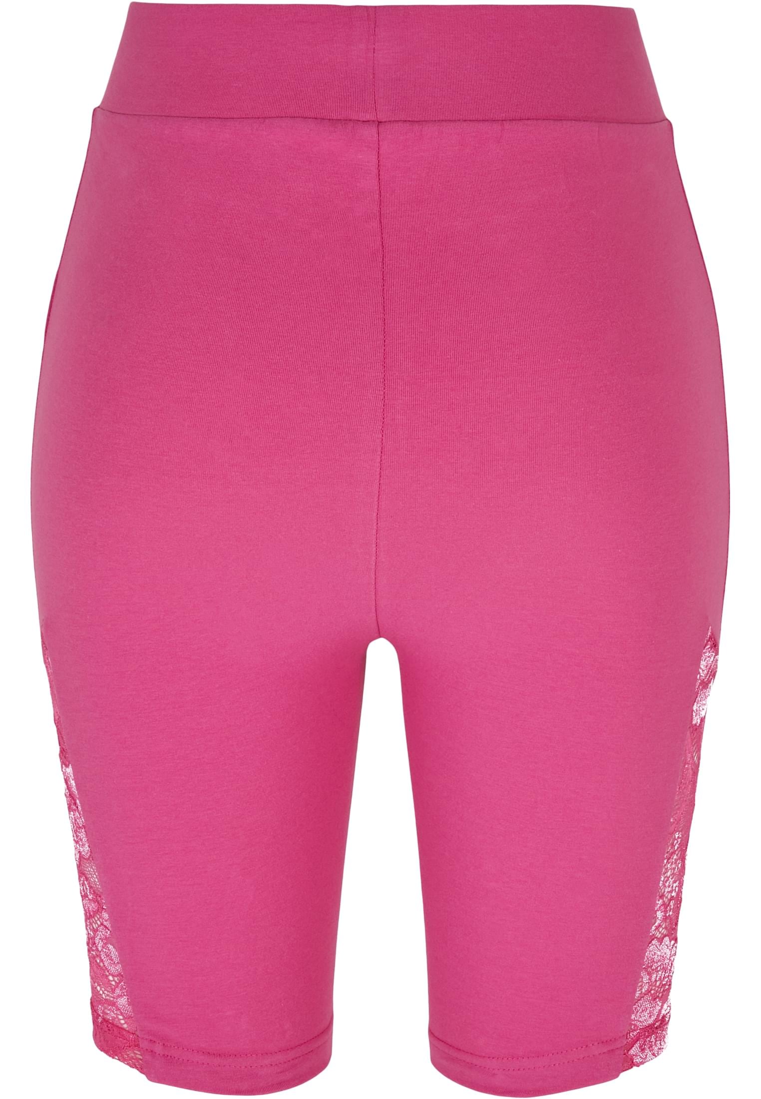 URBAN CLASSICS Stoffhose »Damen Ladies High Waist Lace Inset Cycle Shorts«,  (1 tlg.) online | I'm walking