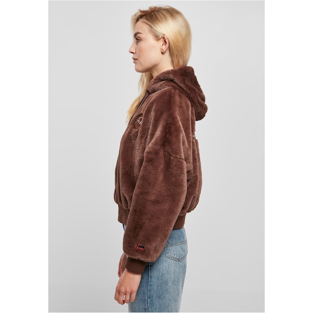 Fubu Sommerjacke »Damen FW224-022-1 Signature Rhinestone Fur Jacket brown«,  (1 St.), ohne Kapuze shoppen | I\'m walking