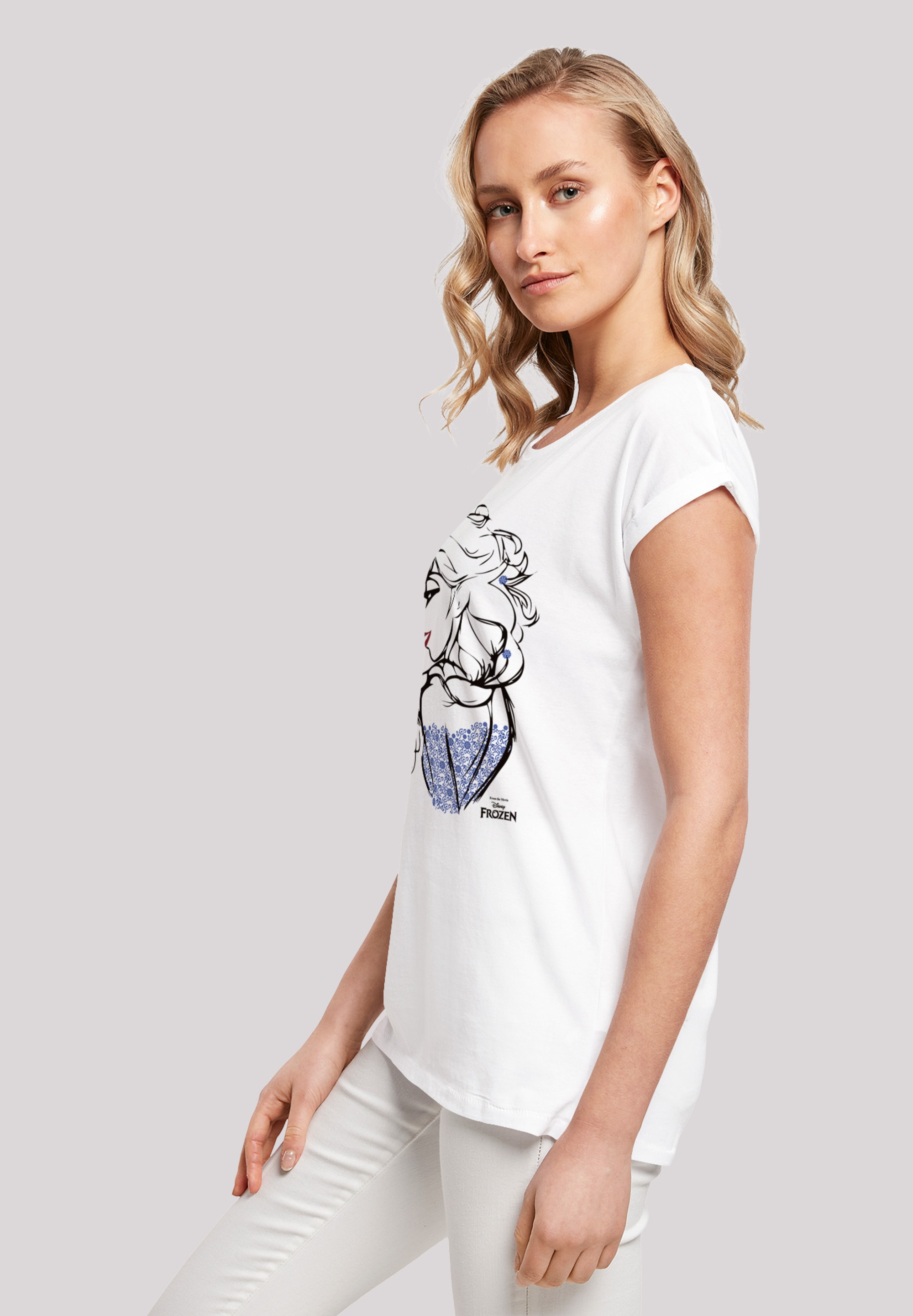 F4NT4STIC T-Shirt »Frozen Elsa Sketch Mono«, Print bestellen