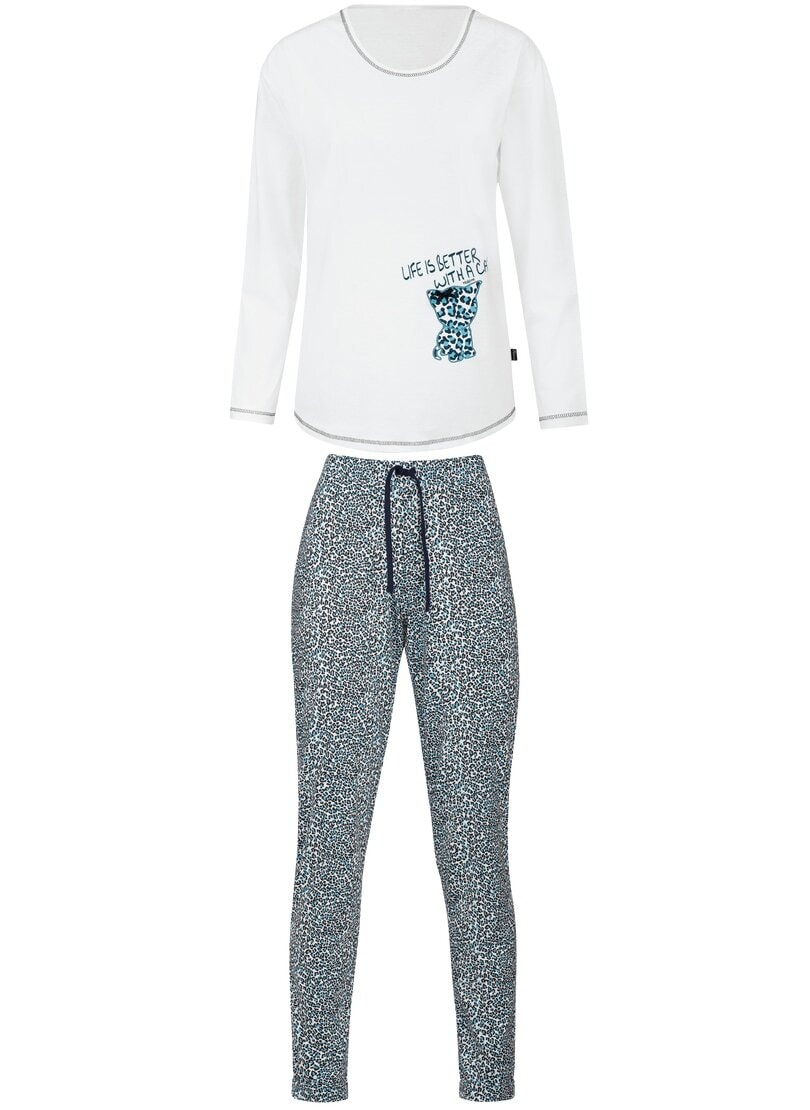 Trigema Schlafanzug »TRIGEMA Schlafanzug mit süßem Katzen-Print« online  kaufen | I'm walking