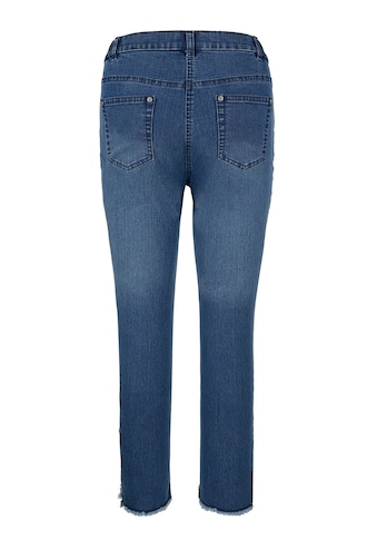 MIAMODA Jeans mit asymmetrischem Fransenabschluss kaufen