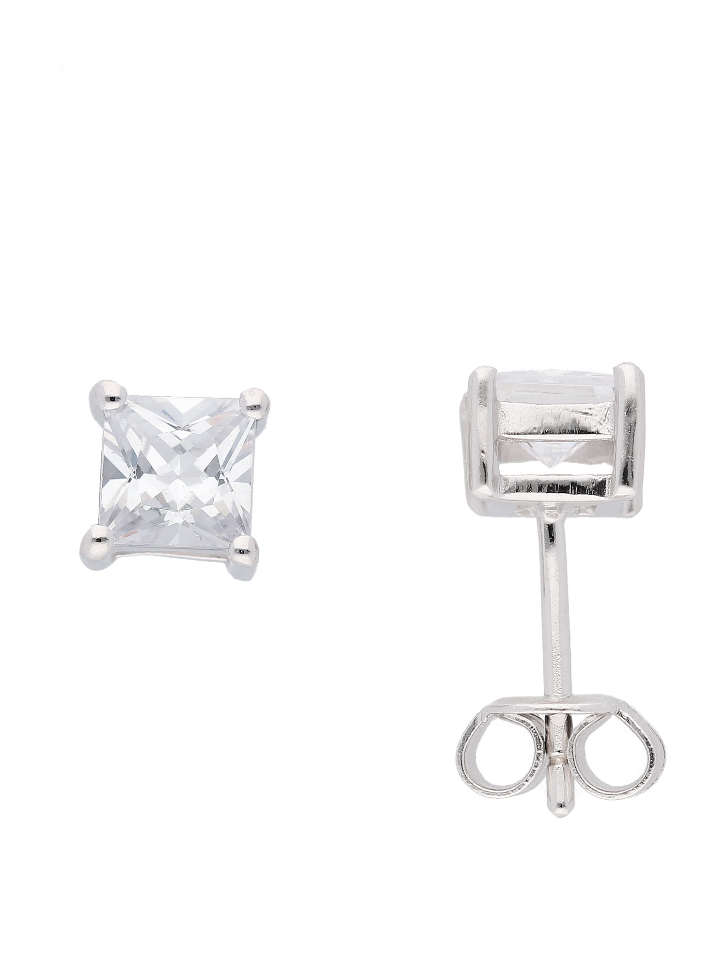 Adelia´s Paar Ohrhänger mit Zirkonia für Silberschmuck Silber Zirkonia Ohrringe Damen 925 mit Ohrstecker