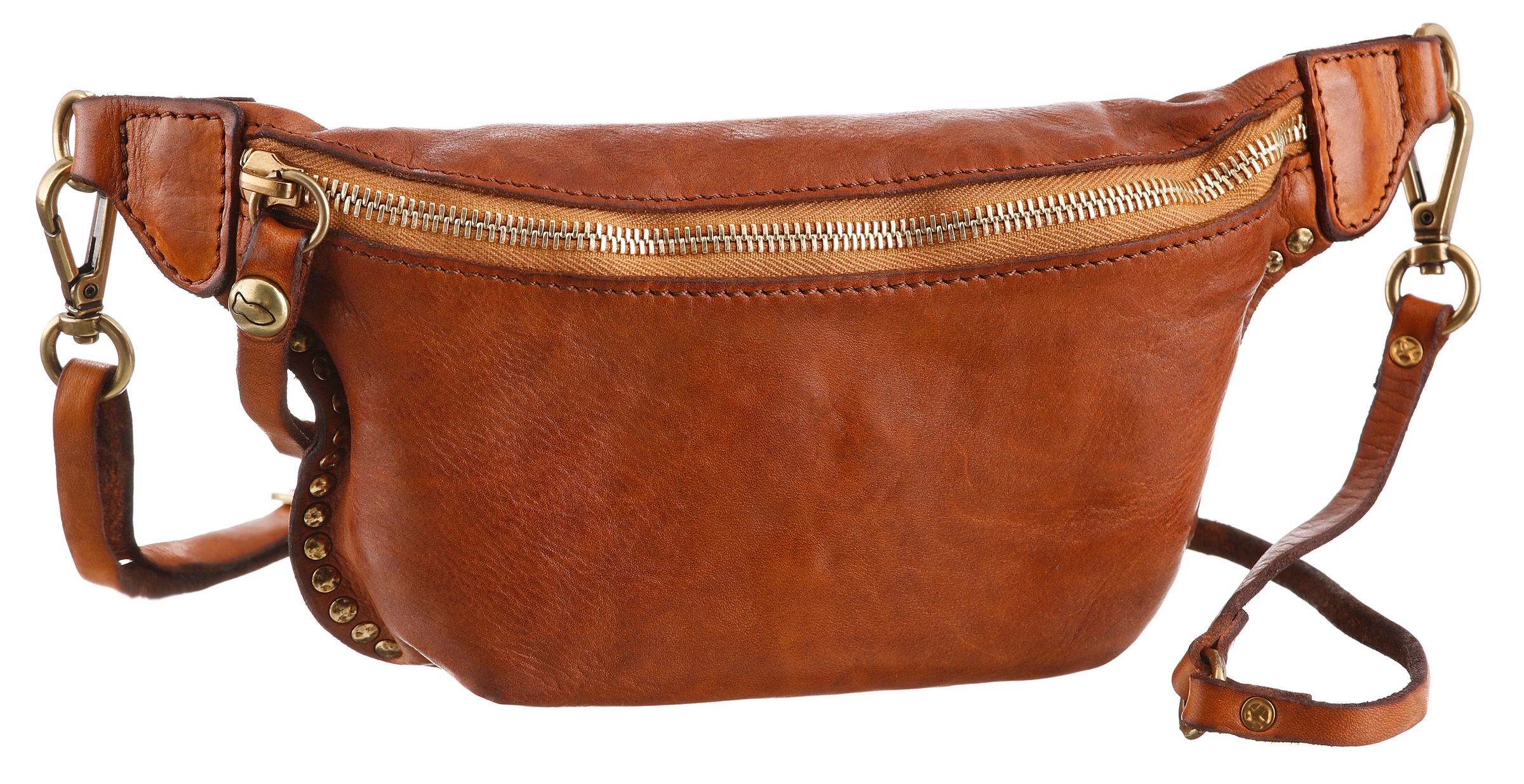 campomaggi -  Bauchtasche "KURA", mit Nietenverzierung