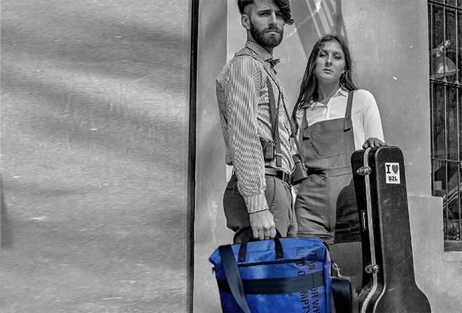 Bag to Life Messenger Bag blau«, I\'m kaufen »Air_plane Design online im | walking praktischen