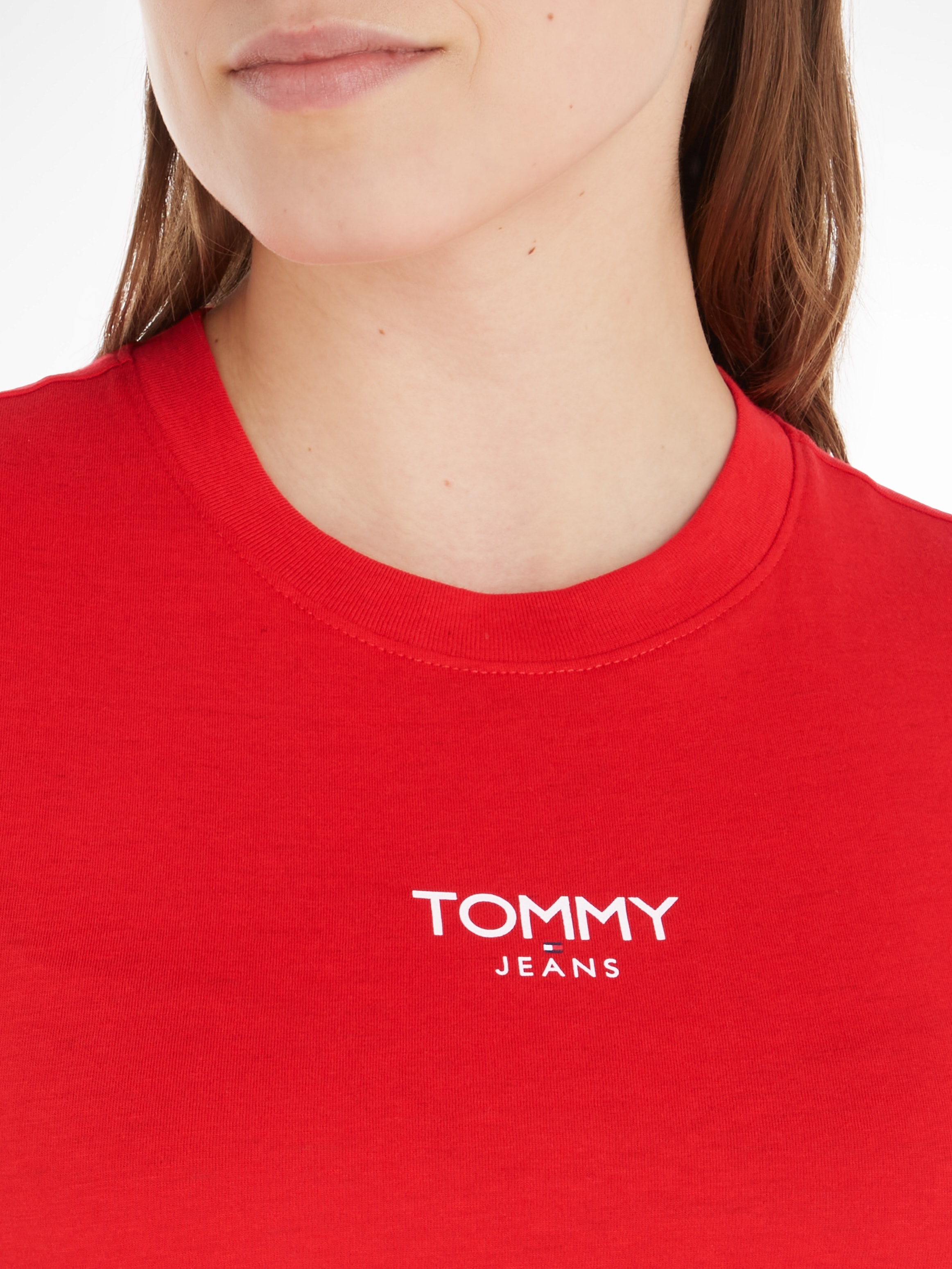 | T-Shirt Tommy »TJW SS«, mit Logo Tommy LOGO I\'m ESSENTIAL Jeans Jeans walking online BBY 1