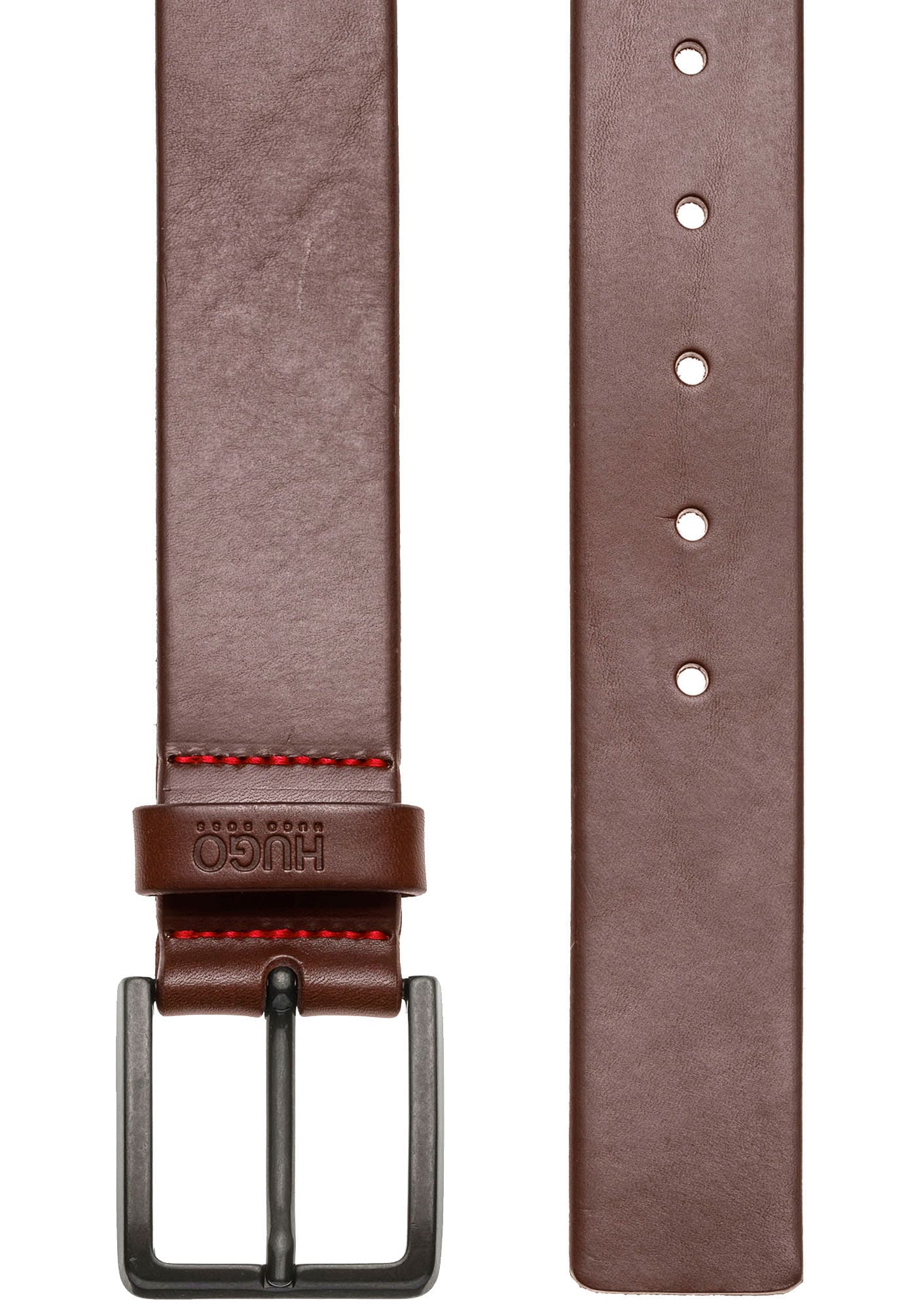 HUGO Ledergürtel »Gionio«, aus italienischem Leder mit Logo-Prägung auf der  Schlaufe im Onlineshop | I\'m walking