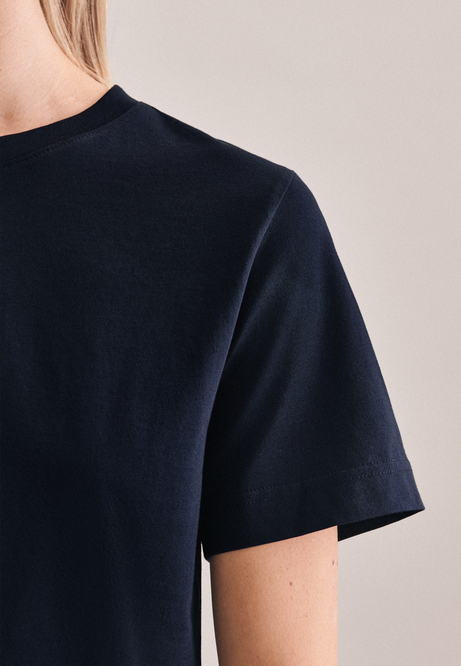 seidensticker T-Shirt »Schwarze Rose«, Kurzarm Uni Rundhals online