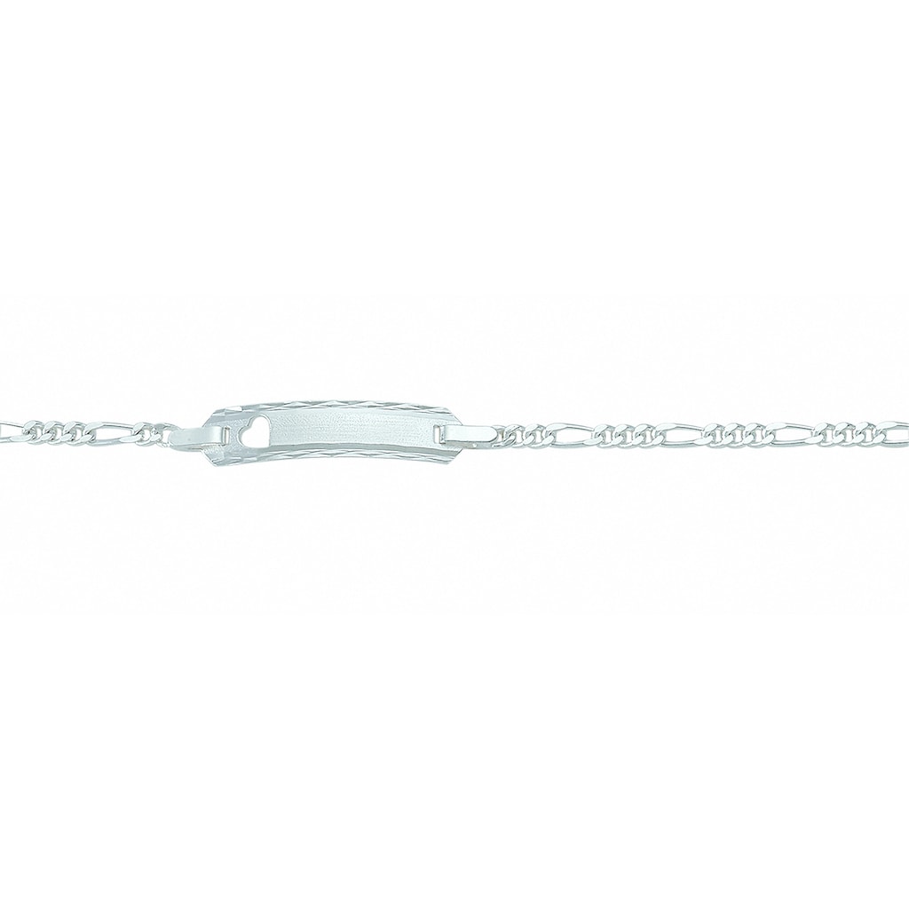 Adelia´s Silberarmband 925 Silber Figaro Armband 14 cm Ø 2 mm Silberschmuck für Damen
