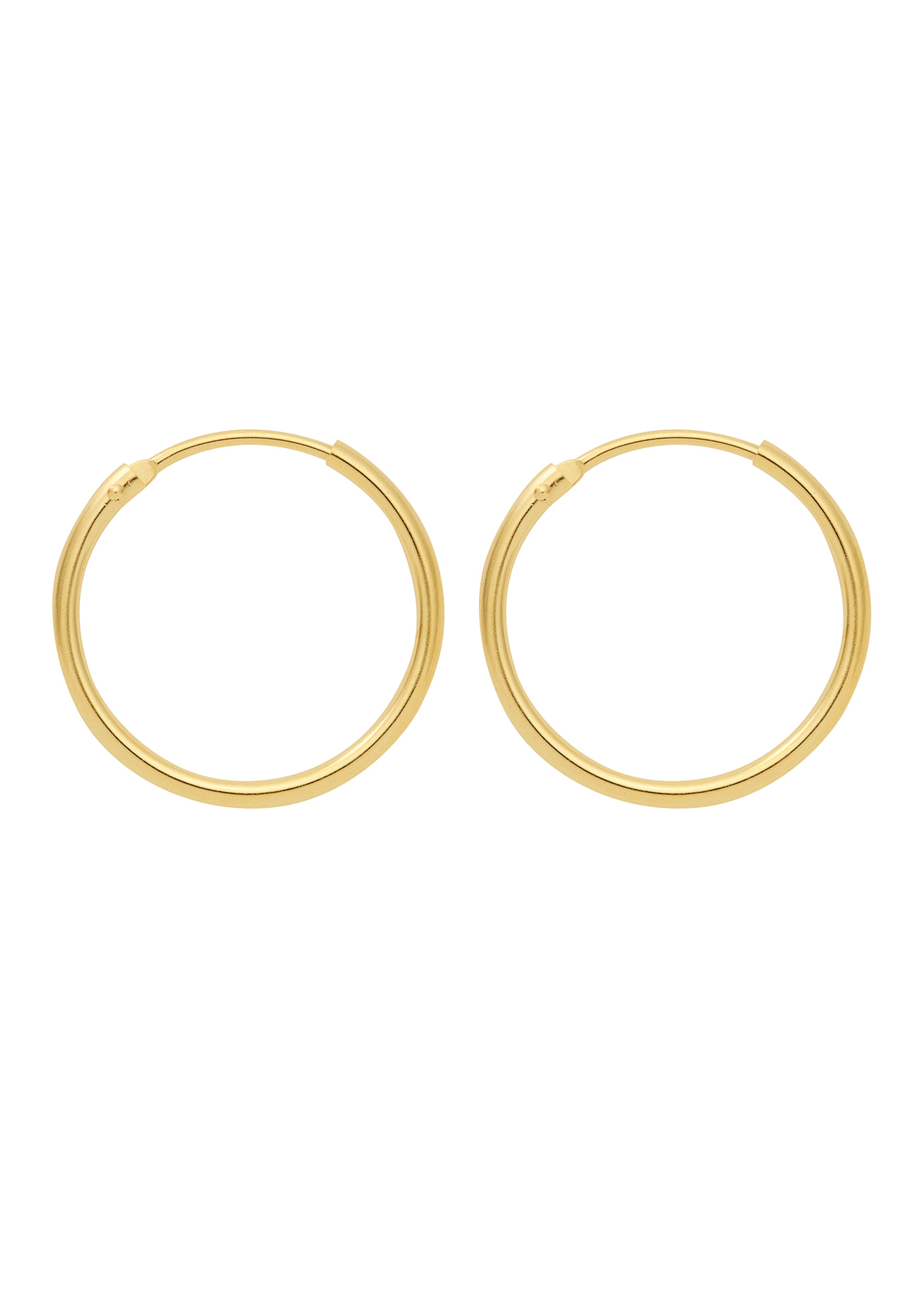 [Eröffnungsverkauf] Adelia´s Paar Ohrhänger mm Gold Ohrringe Creolen Damen 15 Ø Goldschmuck 333 für