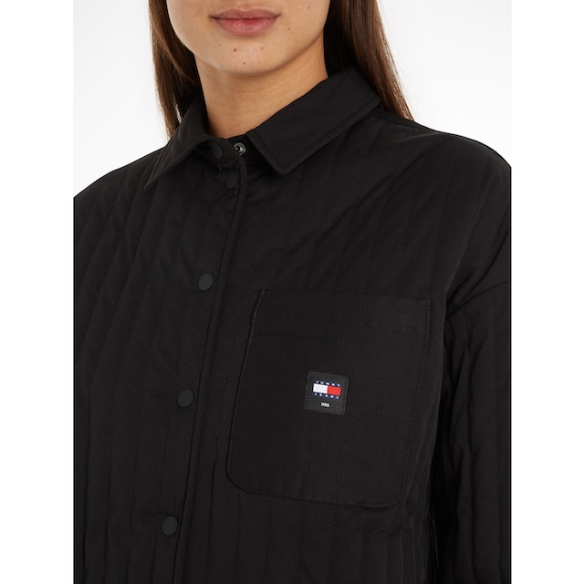 Tommy Jeans Blusentop »TJW QUILTED OVERSHIRT«, mit Logopatch online kaufen  | I'm walking