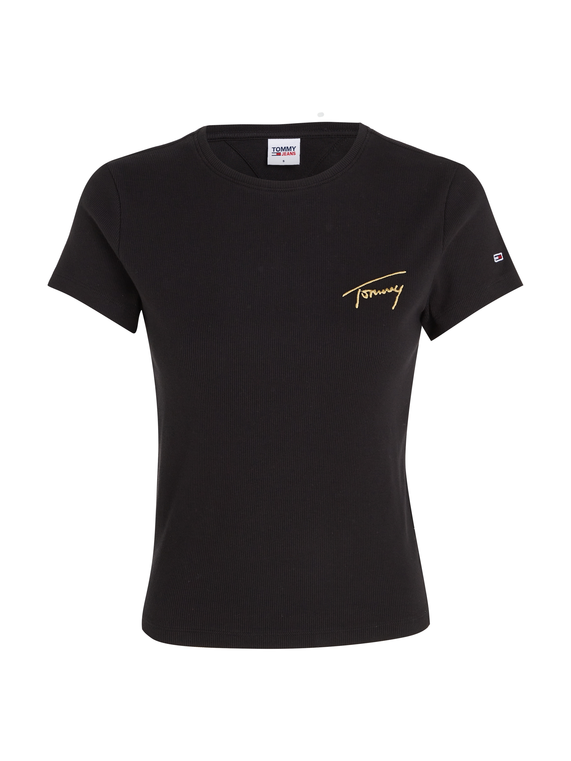 Tommy Jeans T-Shirt online SS«, BBY SIGNATURE walking I\'m goldfarbenen »TJW kaufen GOLD | TEE mit Signature Logo-Schriftzug