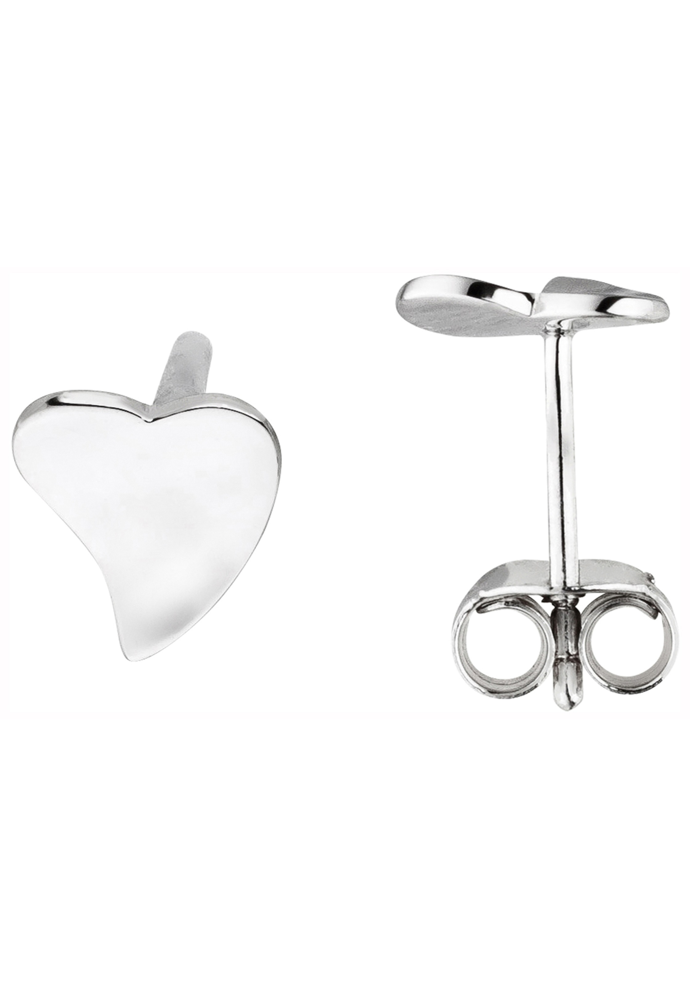 JOBO Paar Ohrstecker Herz 925 Silber