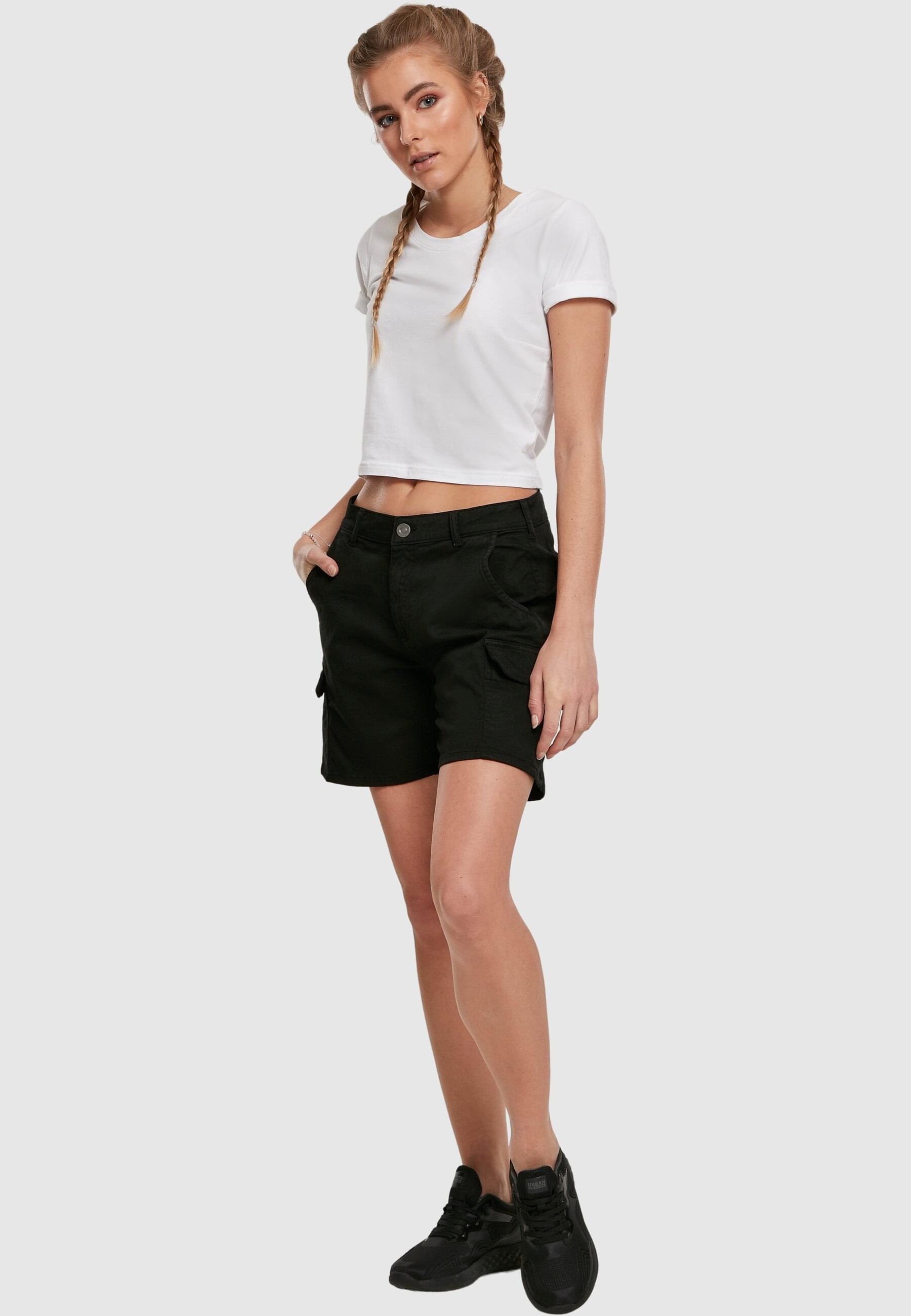 Ladies long clearance cargo shorts