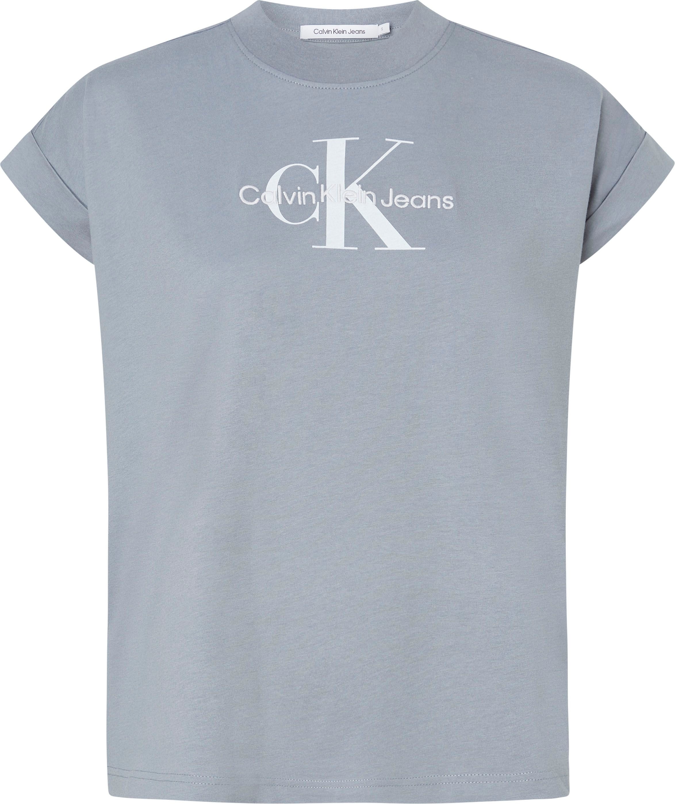 Jeans Calvin shoppen T-Shirt, an Klein breitem den Ärmeln mit Umschlagbund