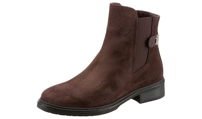 Tommy Hilfiger Chelseaboots »TH SUEDE FLAT BOOT«, mit TH-Logoelement kaufen
