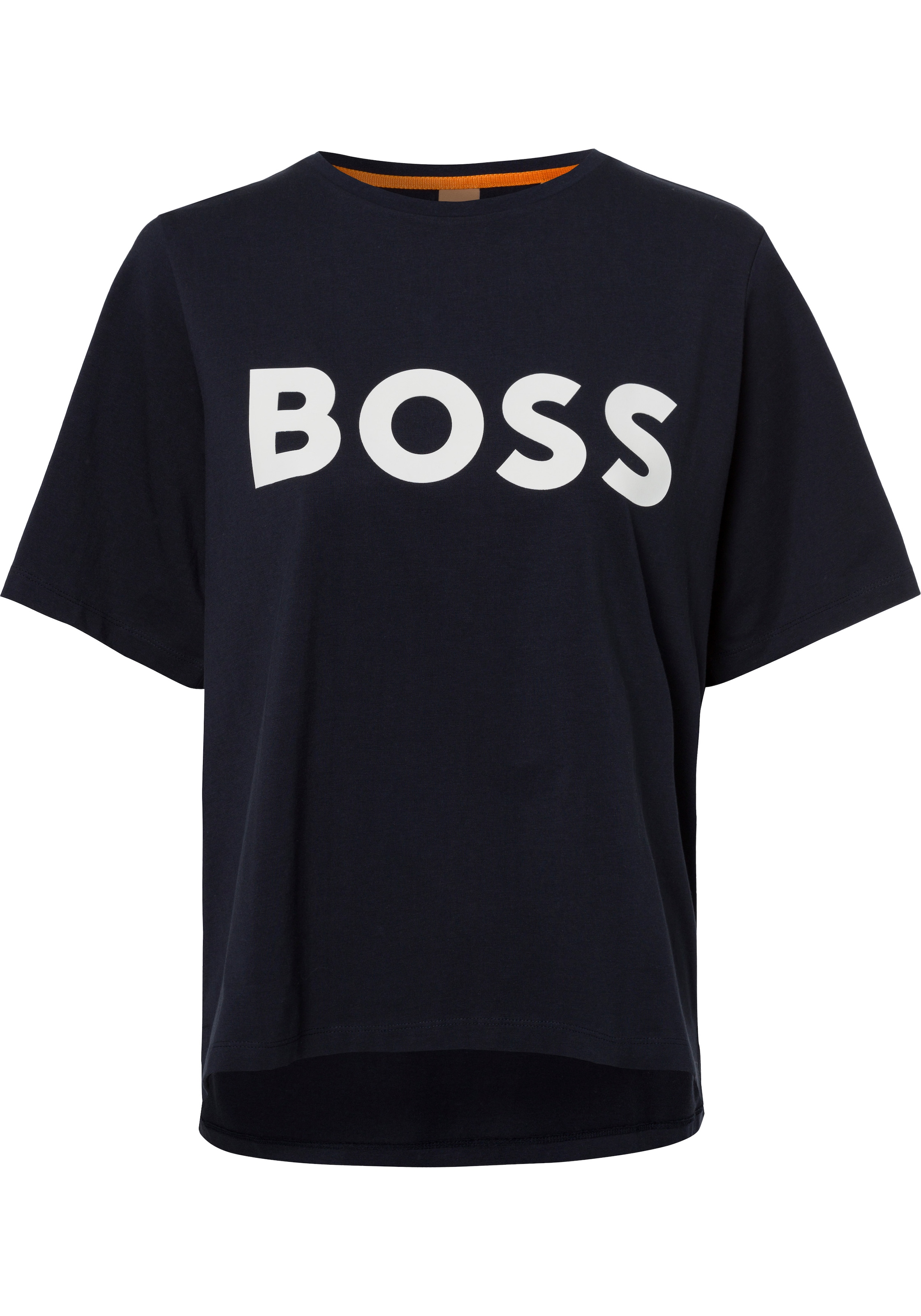 BOSS ORANGE T-Shirt, mit BOSS-Kontrastband innen am Ausschnitt bestellen |  I'm walking