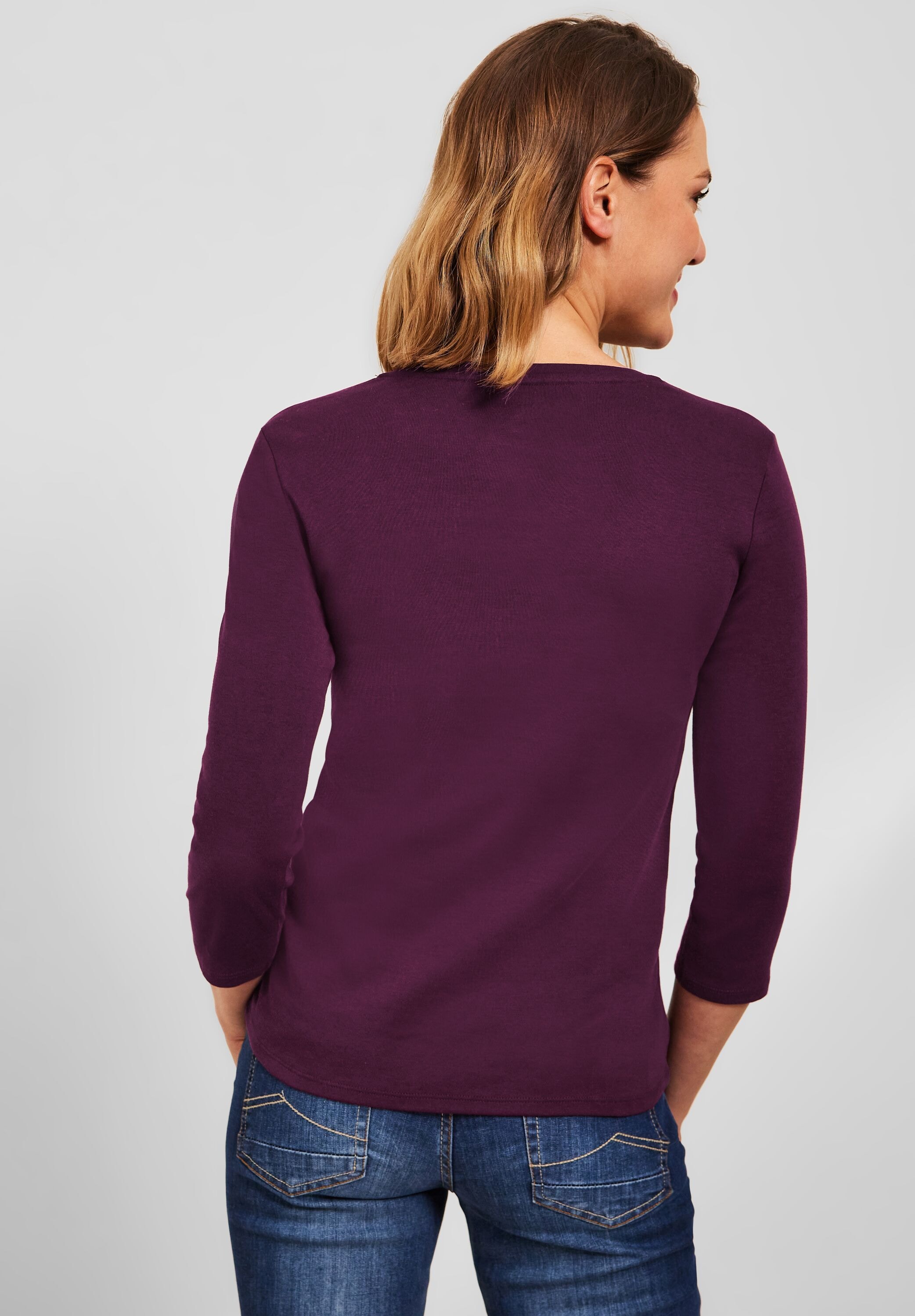 Cecil 3/4-Arm-Shirt, Baumwolle online aus reiner