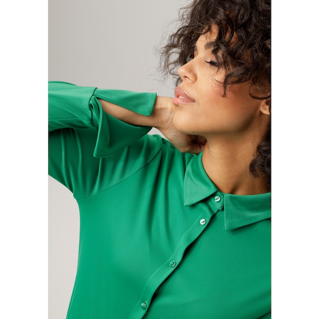 Aniston CASUAL Hemdbluse, in strukturierter Jersey-Crepé-Qualität bestellen  | I\'m walking