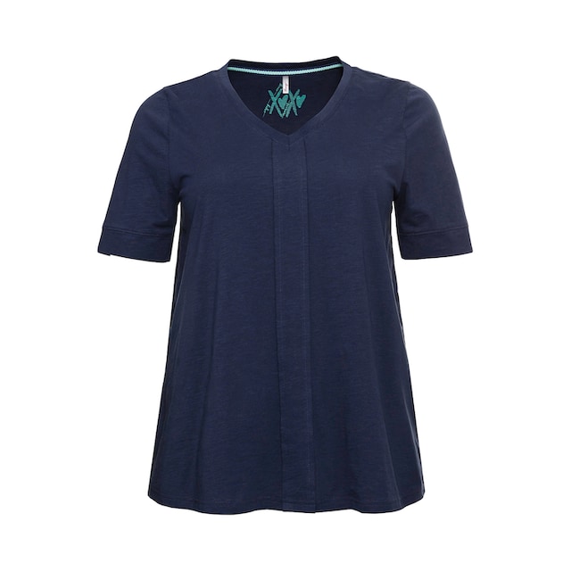 Sheego T-Shirt »Große Größen«, mit dekorativer Falte vorne bestellen | I\'m  walking