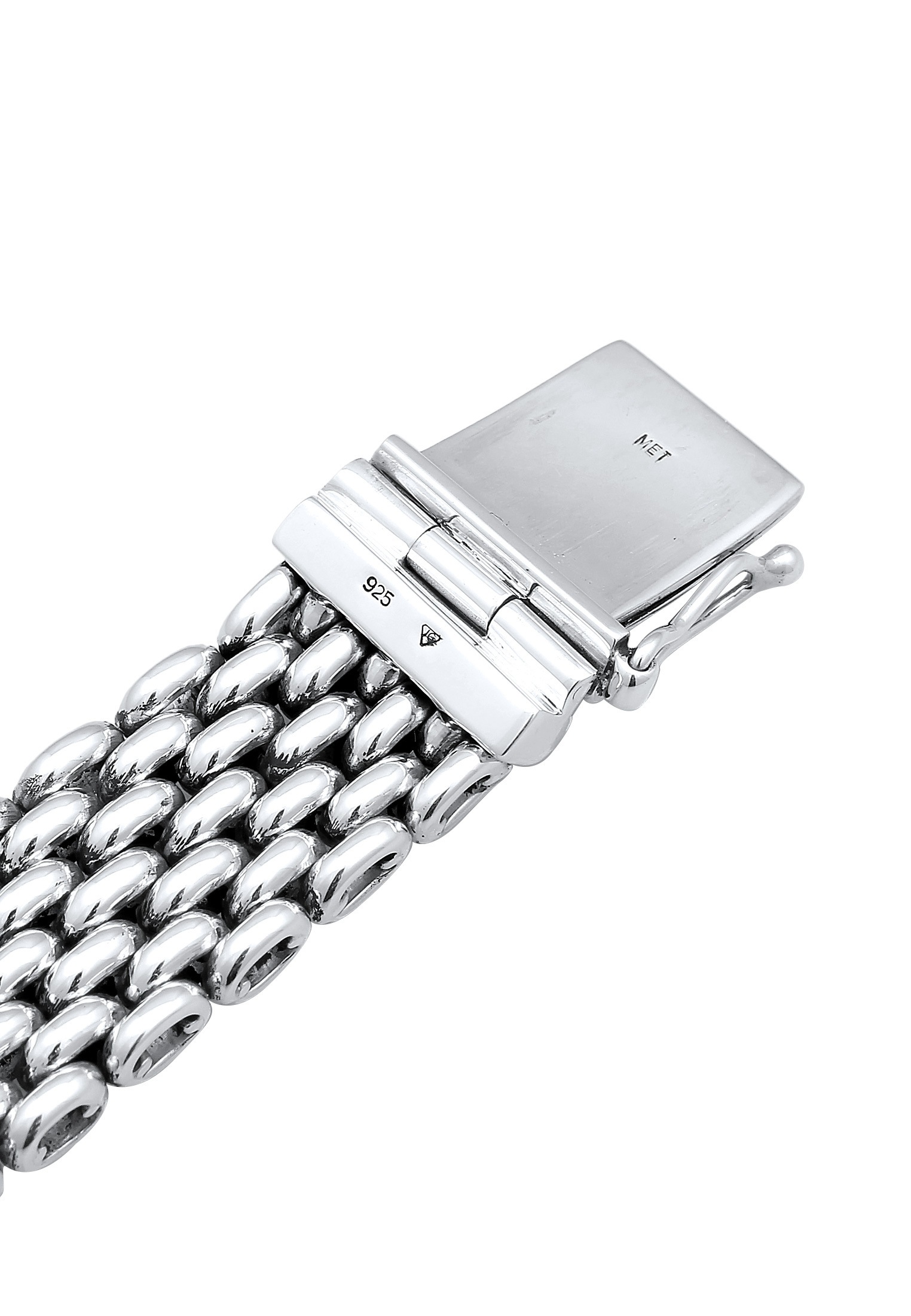 Kuzzoi Armband »Herren Breit Massiv Silber« I\'m walking 925 Kastenverschluss | kaufen