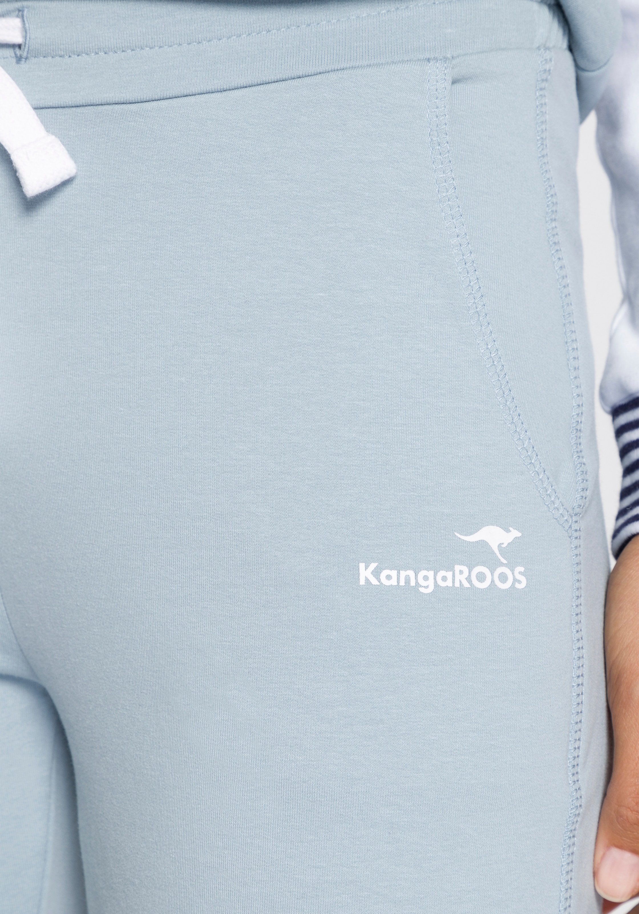 & Jogginghose, KangaROOS auf 7/8-Länge in bestellen Rechnung Logo-Druck mit Wäsche