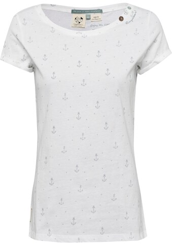 Ragwear T-Shirt »FLORAH A ORGANIC O«, mit maritimen Anker-Allover-Druck kaufen